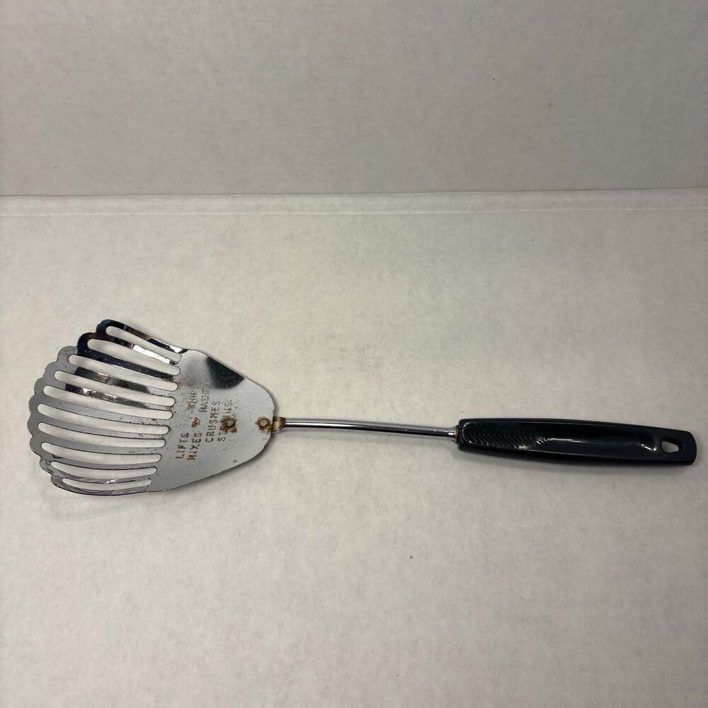 Vintage Kitchamajig Stainless Steel utensil LIFTS WHIPS MIXES MASHES CRUSHES